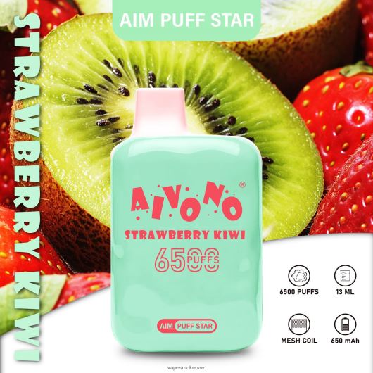 Vape Smoke - كيوي فراولة Aivono AIM PUFF STAR 6500 RR4PBP294