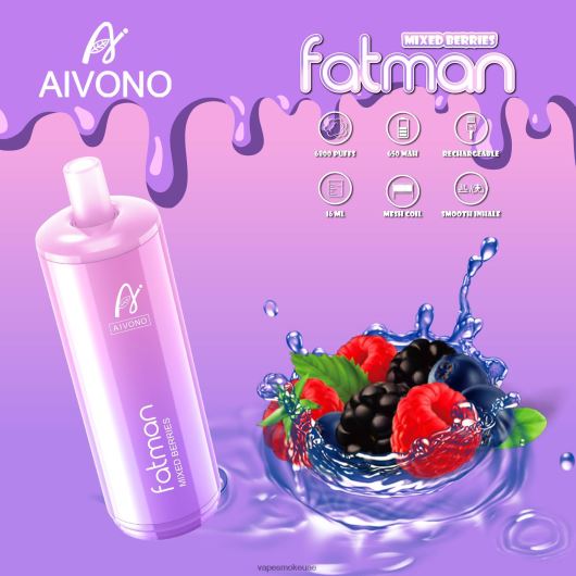 Vape Smoke - التوت المختلط Aivono FATMAN 6800 RR4PBP27