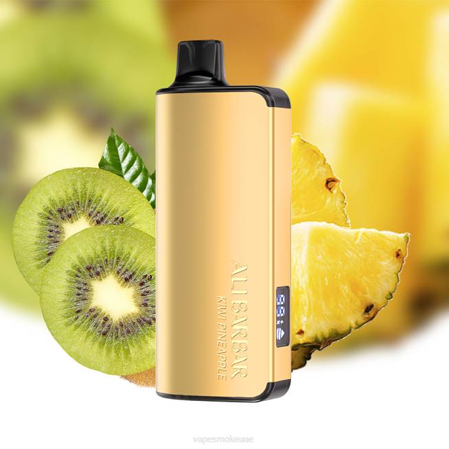 Vape Smoke - Alibarbar Ingot 9000 سيجارة يمكن التخلص منها كيوي أناناس LR4421