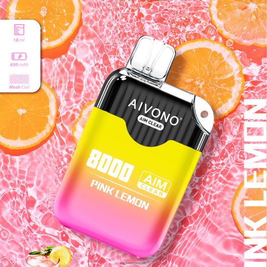 Vape Uae - الليمون الوردي Aivono AIM CLEAR 8000 RR4PBP211