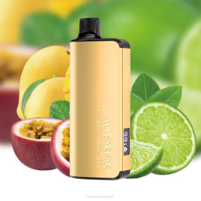 Vape Uae - Alibarbar Ingot 9000 سيجارة يمكن التخلص منها باشن فروت مانجو ليمون LR4422