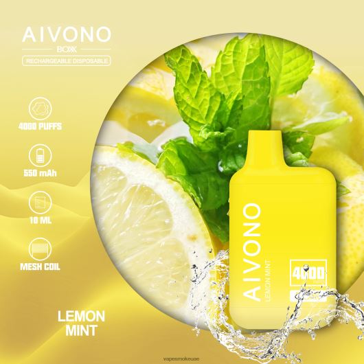 Vape Abu Dhabi - ليمون نعناع Aivono AIM BOXX 4000 RR4PBP230