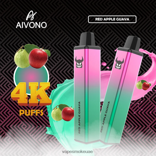 Vape Abu Dhabi - جوافة تفاح أحمر Aivono AIM FREAK 4000 RR4PBP257