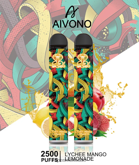 Vape Abu Dhabi - عصير ليمون ليتشي ومانجو Aivono AIM SNAKE 2500 RR4PBP308