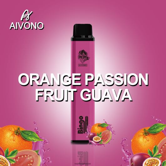 Vape Smoke - جوافة برتقال باشن فروت Aivono AIM BINGO 4000 RR4PBP132