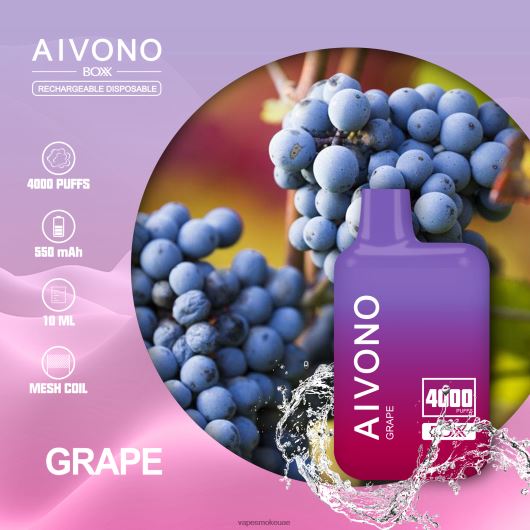 Vape Smoke - العنب Aivono AIM BOXX 4000 RR4PBP213