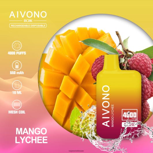 Vape Smoke - مانجو ليتشي Aivono AIM BOXX 4000 RR4PBP216