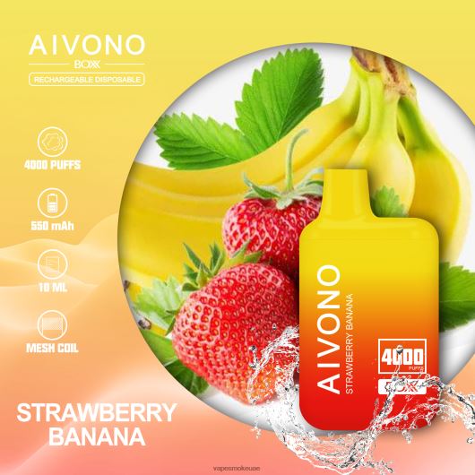 Vape Smoke - موز فراولة Aivono AIM BOXX 4000 RR4PBP231