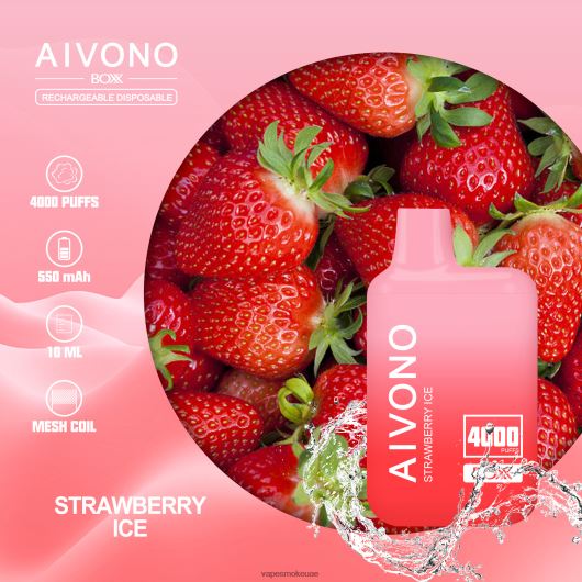 Vape Uae - جليد الفراولة Aivono AIM BOXX 4000 RR4PBP226