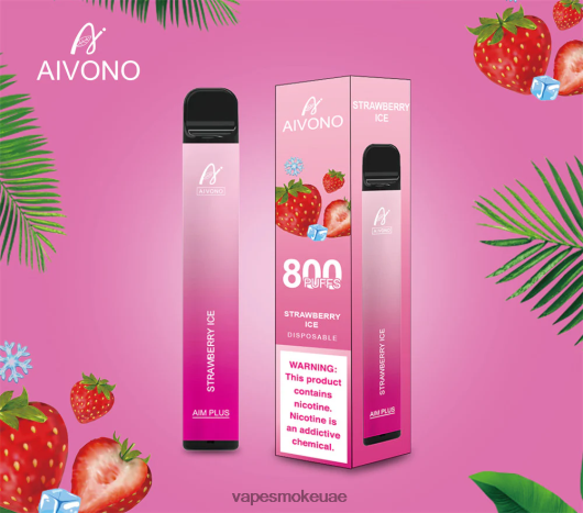 Vape Uae - جليد الفراولة Aivono AIM PLUS 800 RR4PBP193