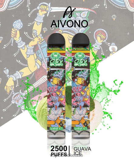 Vape Uae - جليد الجوافة Aivono AIM SNAKE 2500 RR4PBP307