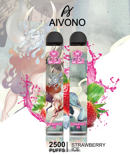 Vape Uae - جليد الفراولة Aivono AIM SNAKE 2500 RR4PBP319