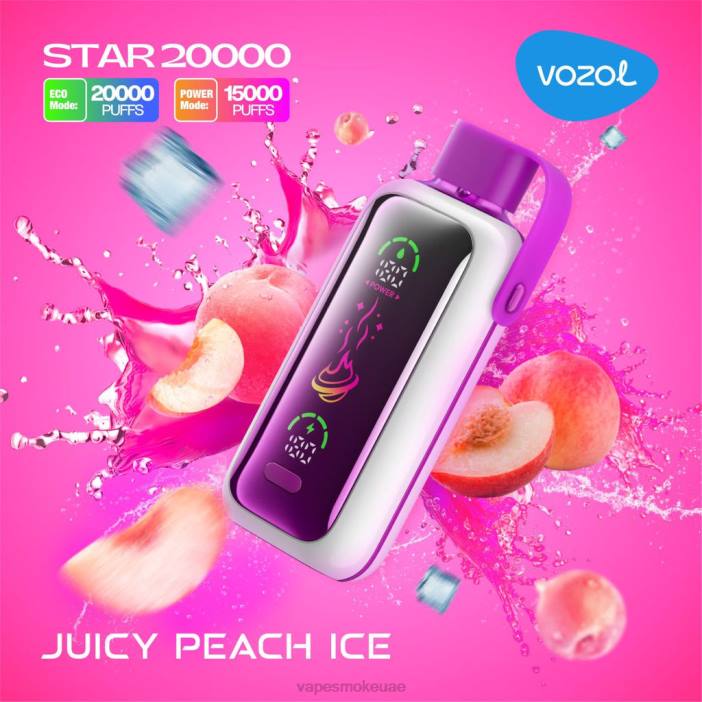 Vape Abu Dhabi - جليد الخوخ العصير VOZOL STAR 20000 DPLJ10