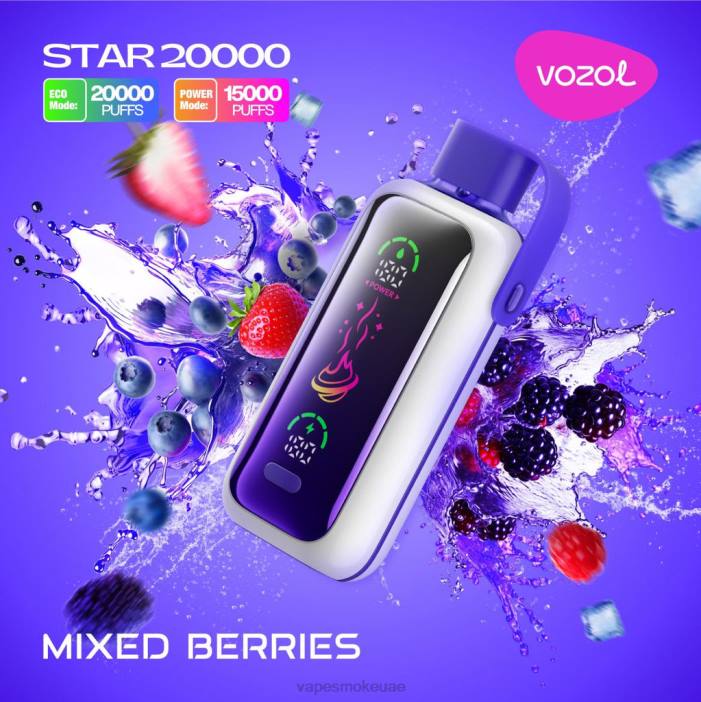 Vape Abu Dhabi - التوت المختلط VOZOL STAR 20000 DPLJ14