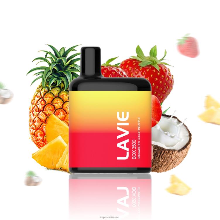 Vape Smoke - فراولة كوكو وأناناس 8T666207 LAVIE BOX 3500 نفث