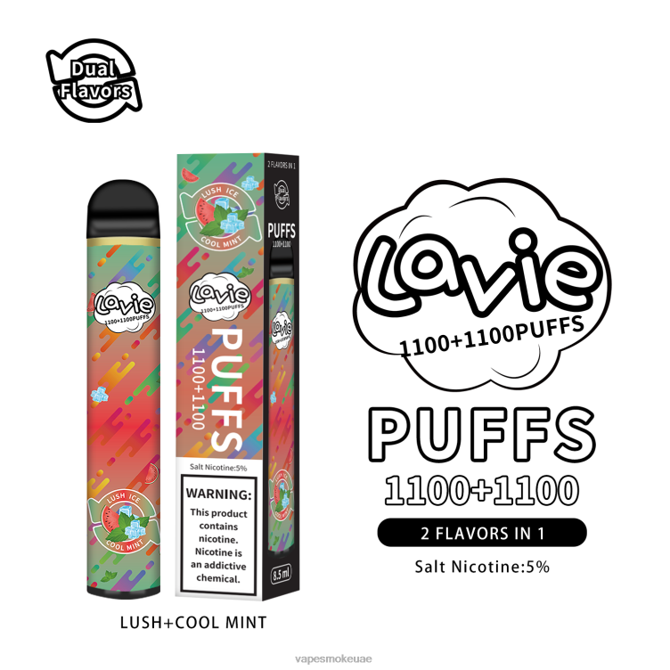 Vape Smoke - نعناع خصب/بارد 8T666294 LAVIE BAR Switch 2200 نفث