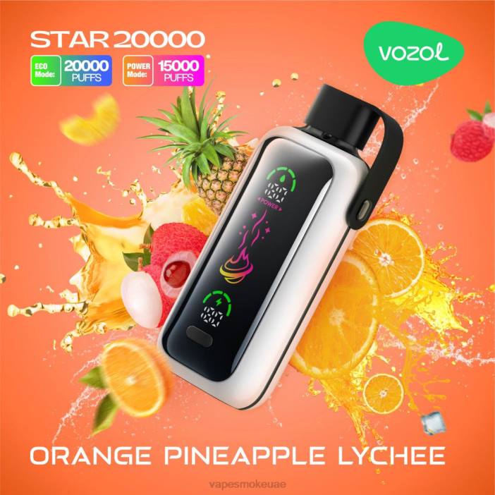 Vape Smoke - ليتشي أناناس برتقال VOZOL STAR 20000 DPLJ15