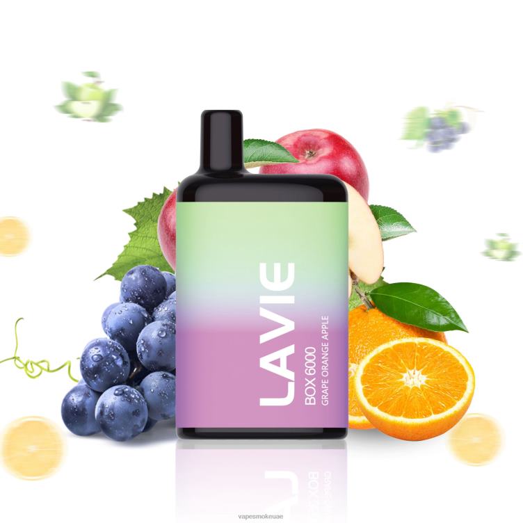 Vape Uae - تفاح برتقال عنب 8T666202 LAVIE BOX 6000 نفث