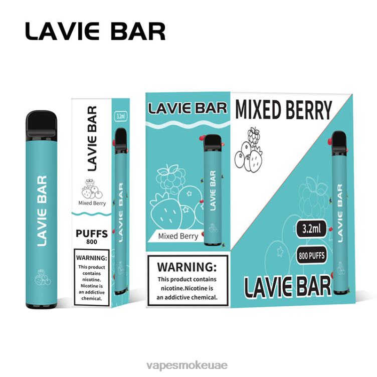 Vape Uae - التوت المختلط 8T666316 LAVIE BAR 800 نفث