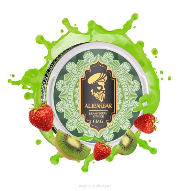 Vape Uae - Alibarbar أكياس النيكوتين جليد الفراولة والكيوي LR4491