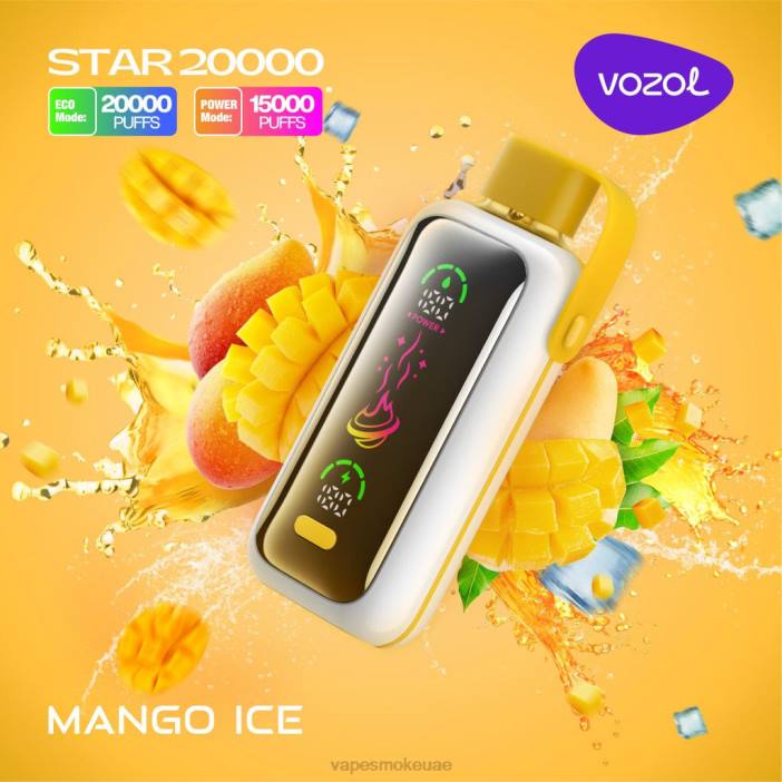 Vape Uae - جليد المانجو VOZOL STAR 20000 DPLJ13