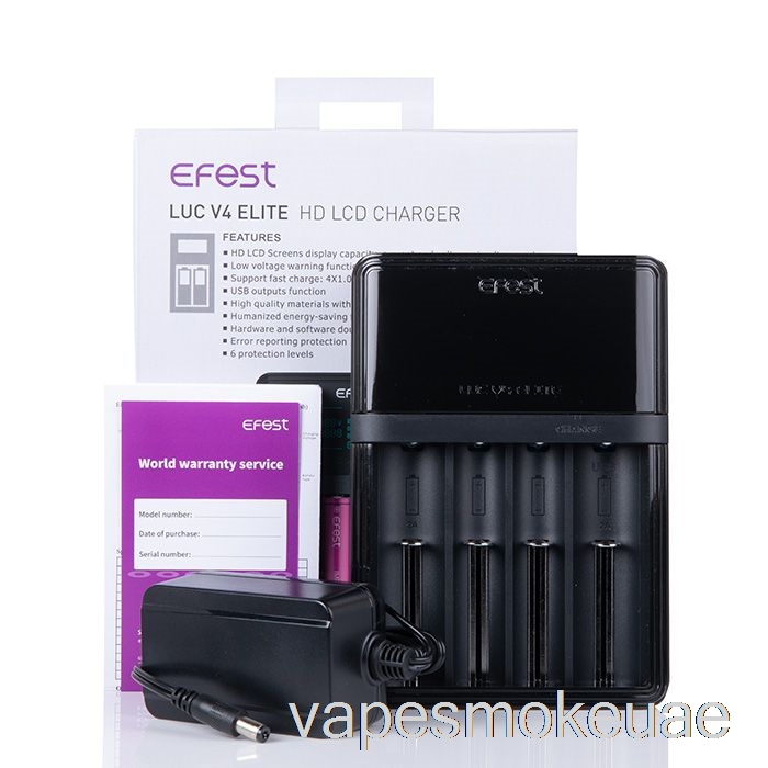 Vape Uae Efest Luc V4 Elite شاحن LCD عالي الدقة