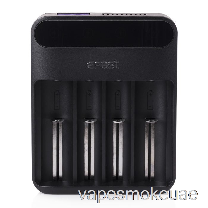 شاحن بطارية LED ذكي 4-Bay من Vape Uae Efest Lush Q4