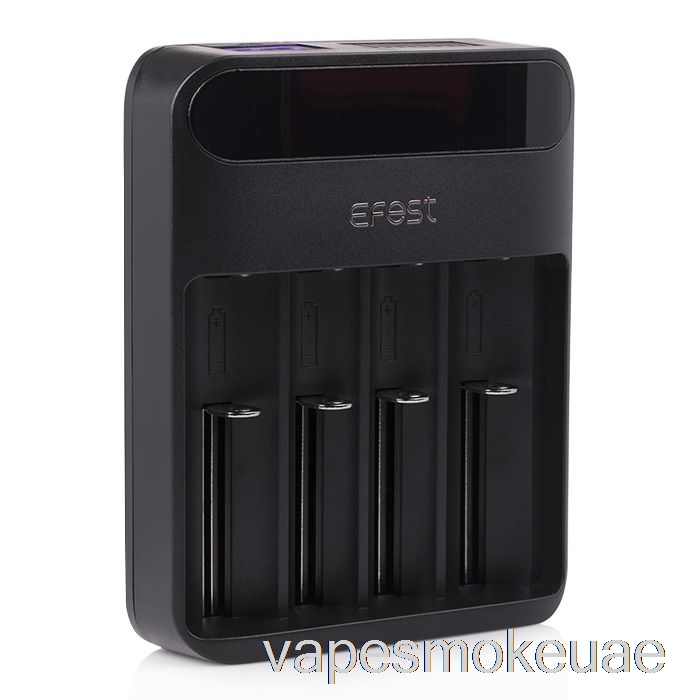 شاحن بطارية LED ذكي 4-Bay من Vape Uae Efest Lush Q4