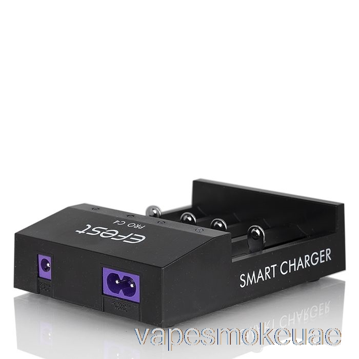 Vape Uae Efest Pro C4 شاحن البطارية الذكي ذو 4 فتحات