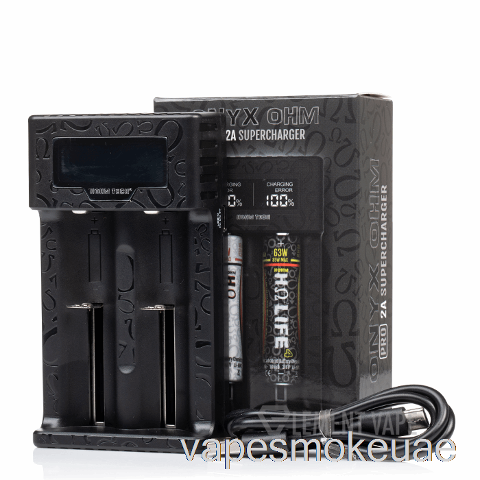 Vape Uae Hohm Tech أونيكس أوم 2a شاحن عرض مصفوفة شاحن 2 خليج