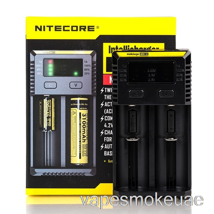 شاحن بطارية Vape Uae Nitecore I2 (2 خليج)