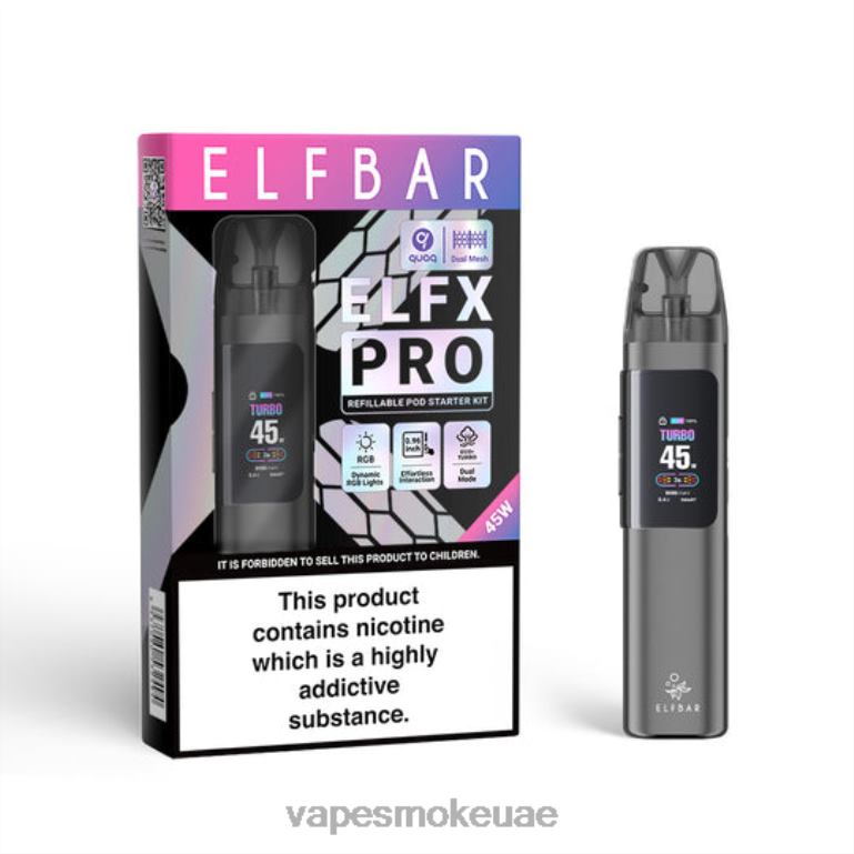 رمادي 468R83 ELFBAR ELFX Pro افتح جهاز POD