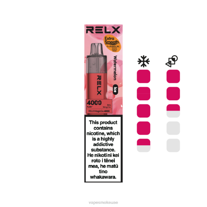 Vape Uae - RELX MagicGo 4000 سيجارة يمكن التخلص منها البطيخ (الثلج) 6Z667