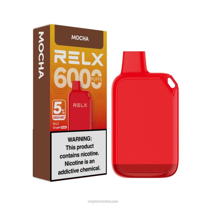 Vape Uae - RELX Crush Pocket 6000 5% نيكو عالية موكا 6Z6625