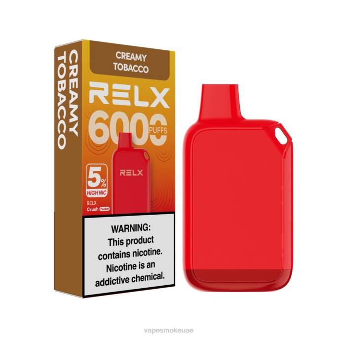 Vape Uae - RELX Crush Pocket 6000 5% نيكو عالية التبغ الكريمي 6Z6628