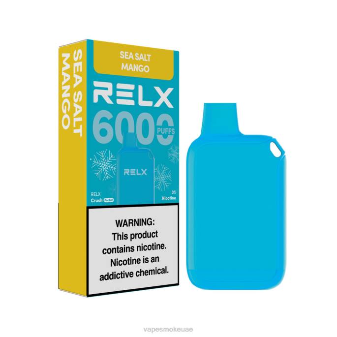 Vape Uae - RELX Crush Pocket 6000 الجليدية مانجو ملح البحر 6Z6613